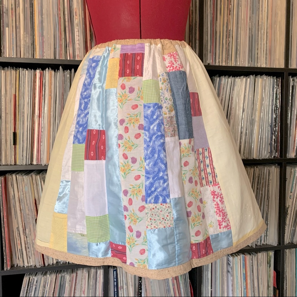 linen patchwork XXS XS festival 🧚‍♂️ cottage core